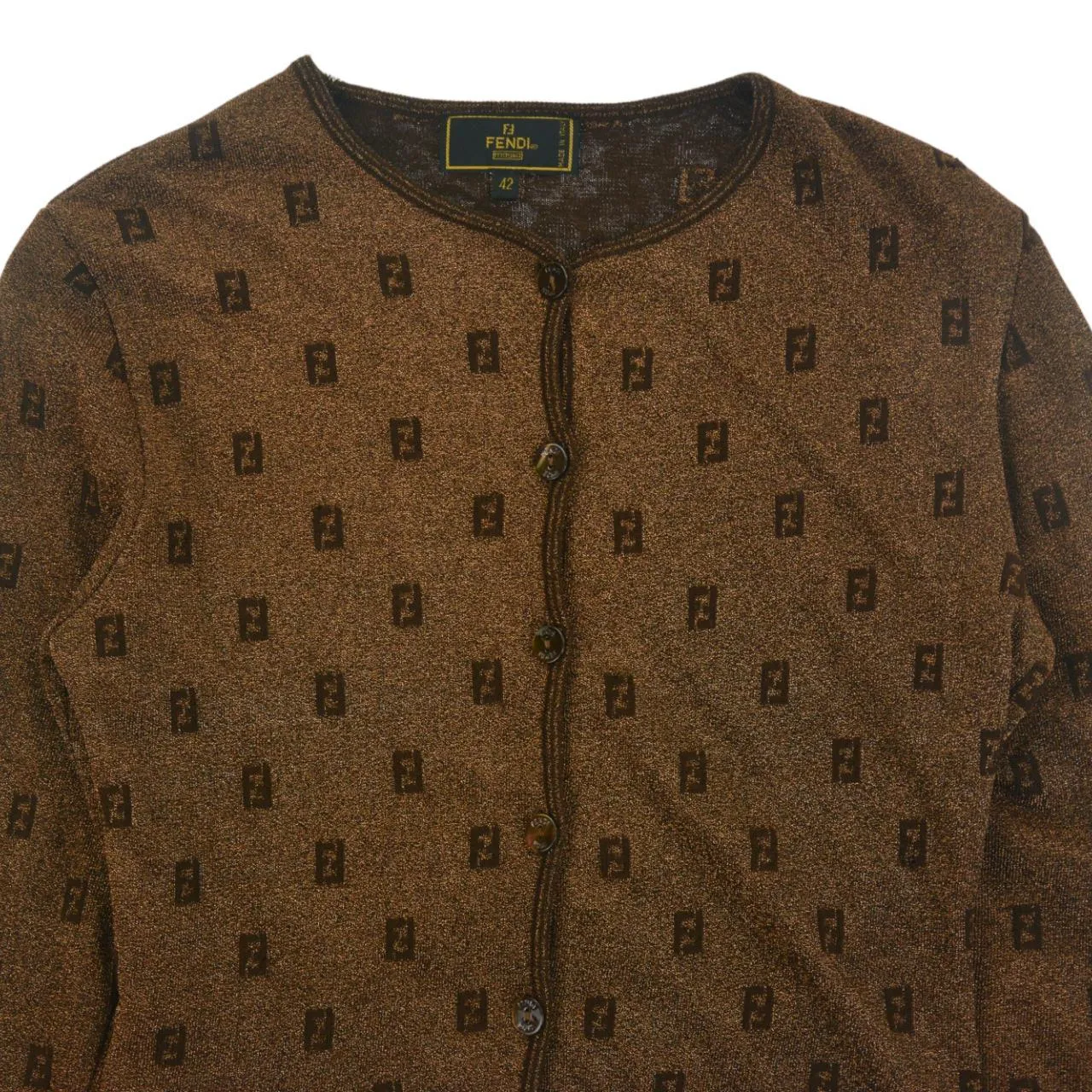 Vintage Fendi Monogram Cardigan Women's size S