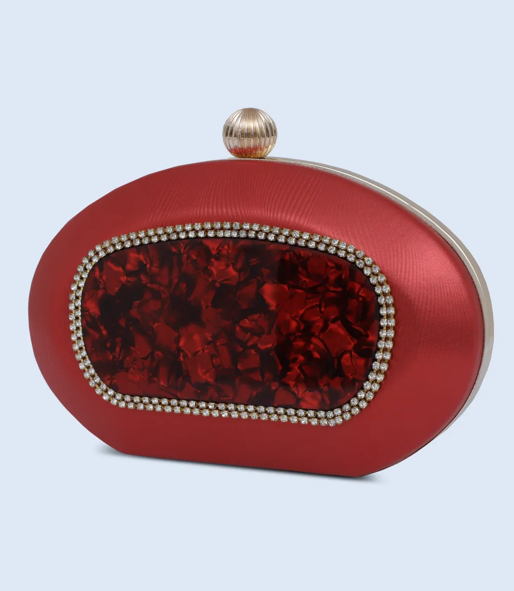 WB2500-MAROON-Women Snazzy Clutch