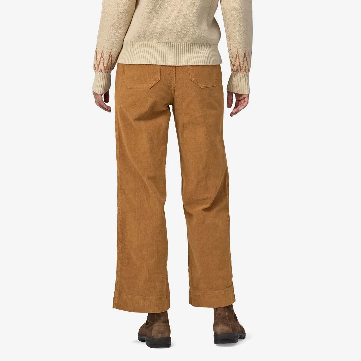 Wide-Leg Corduroy Pants - Nest Brown