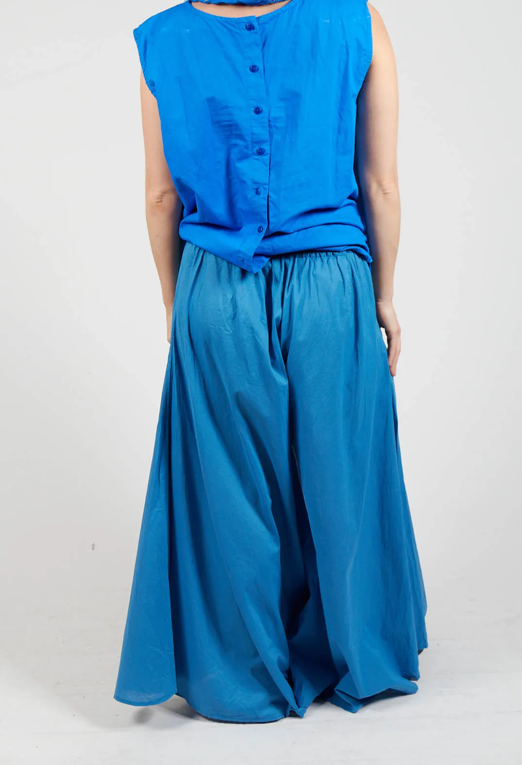 Wide Leg Trousers in Indigo