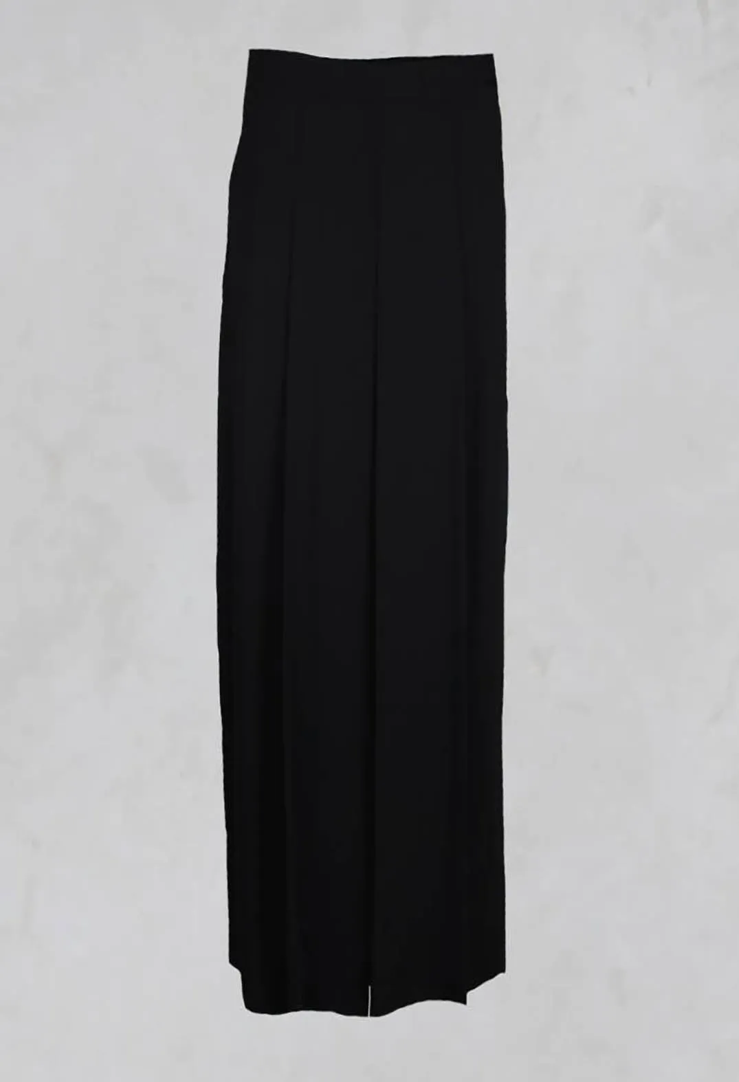 Wide Leg Trousers in Nero