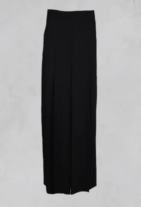 Wide Leg Trousers in Nero