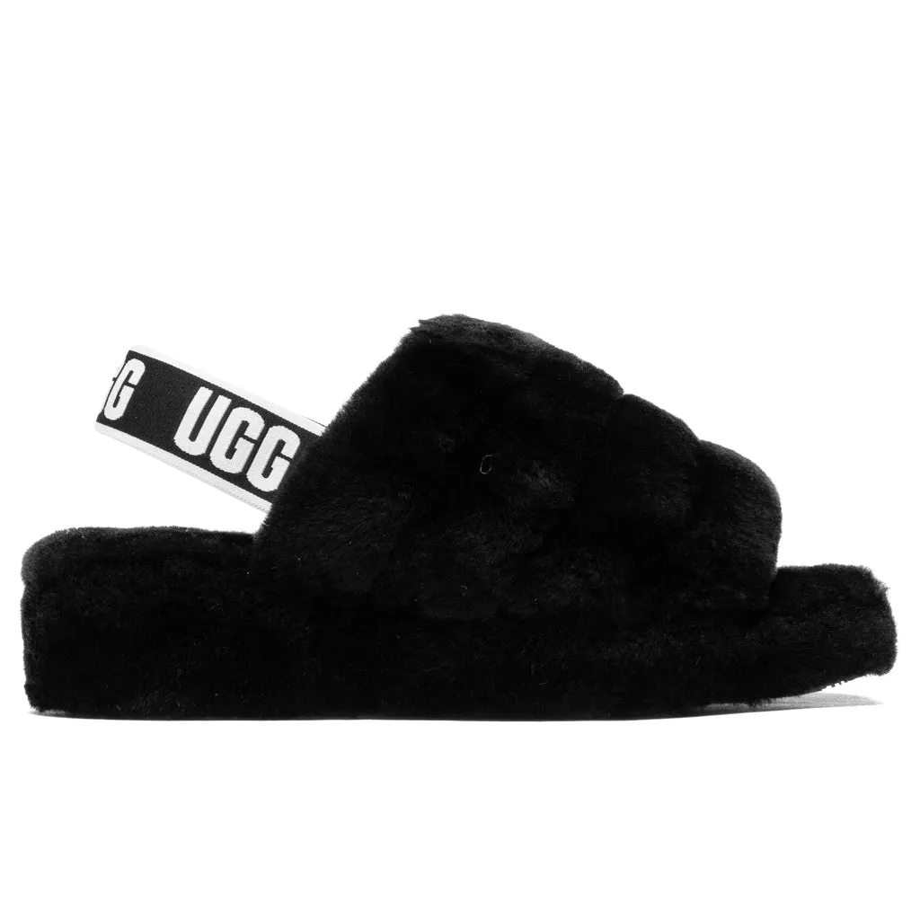 Women's Fluff Yeah Slide - Black