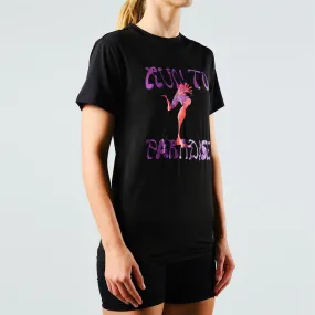 Women's Tarkine Ultra-Eco Run Tee (Run to Paradise Black/Thin)