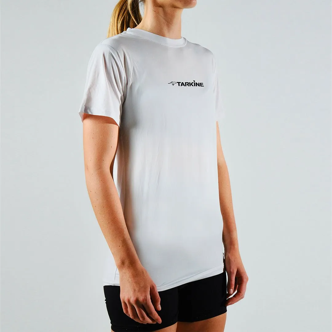 Women's Tarkine Ultra-Eco Run Tee (Tassie Devil White/Thin)