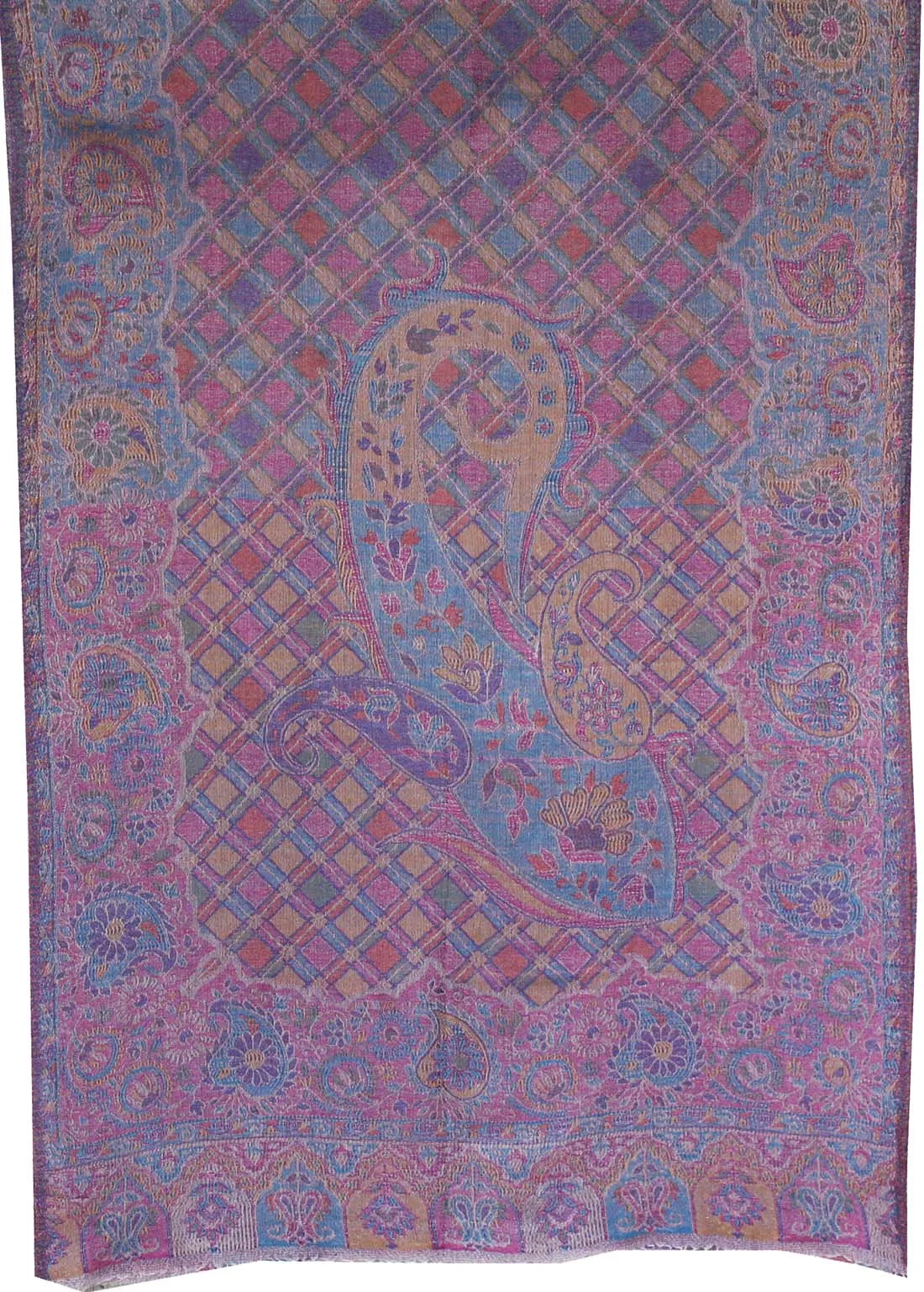 Womens Wool Scarf Shawls Paisley Indian Clothing Gift (80 x 28 inches)