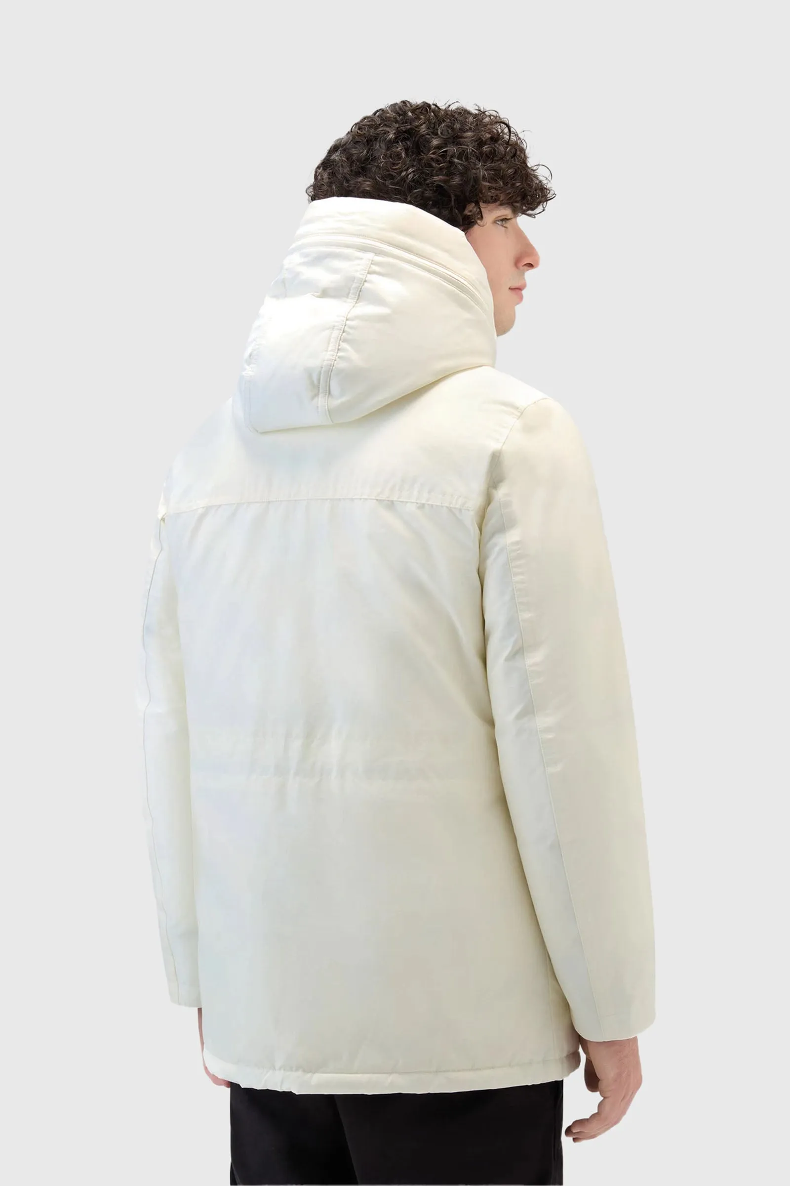 Woolrich Arctic Parka Evolution Ramar Cloth Bianco Piumino