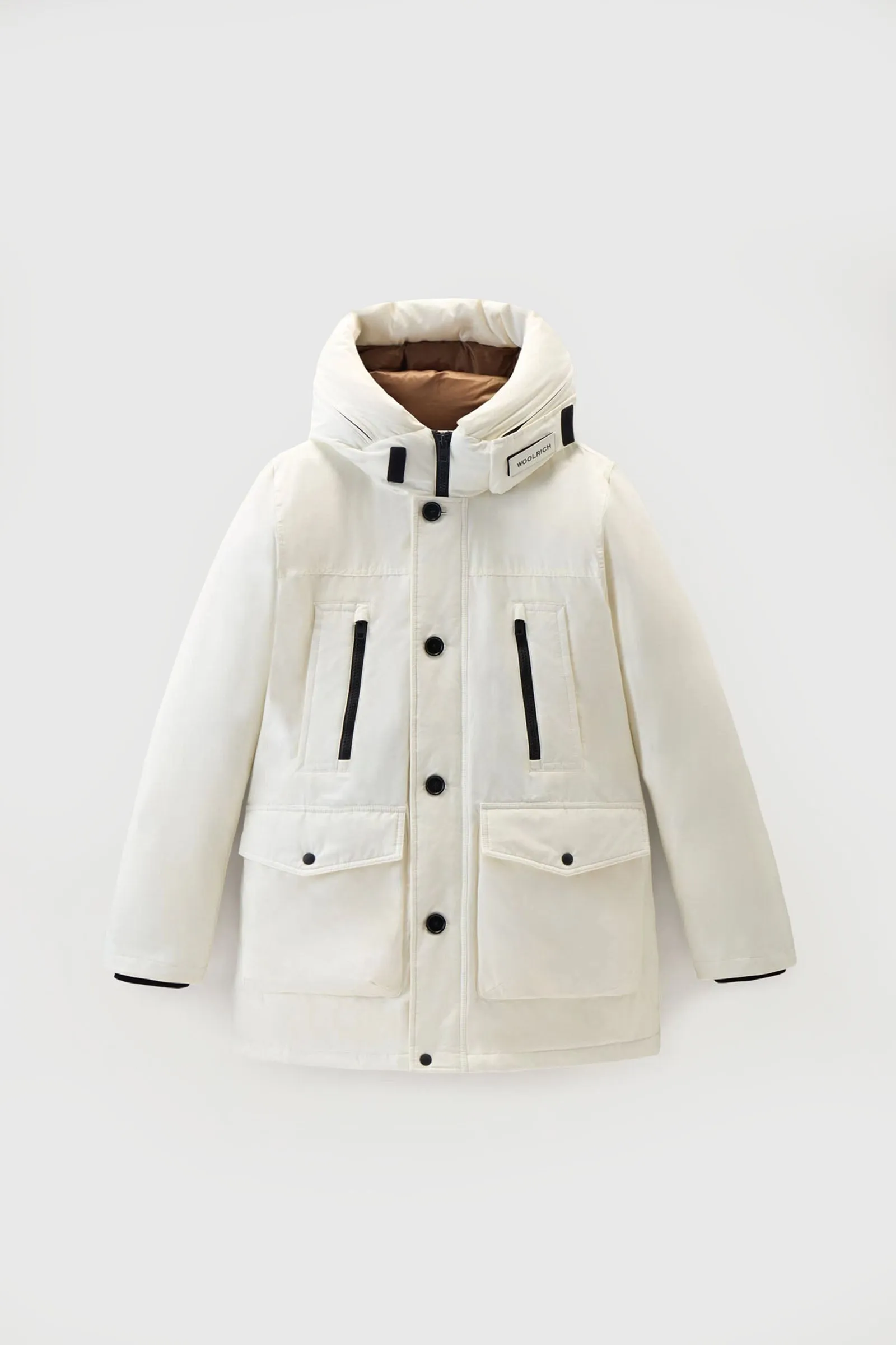 Woolrich Arctic Parka Evolution Ramar Cloth Bianco Piumino