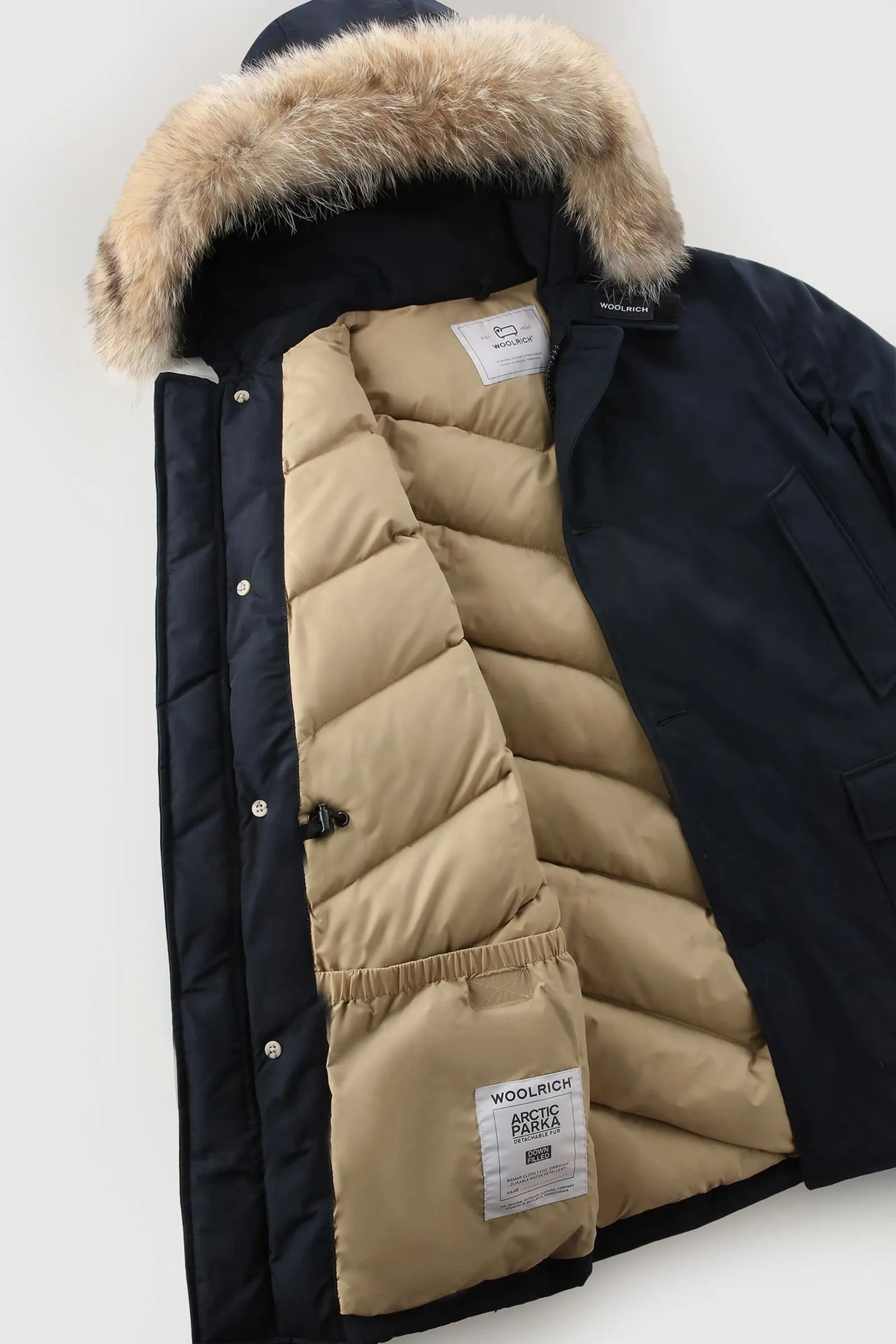 Woolrich Arctic Parka Ramar Cloth/Piuma Blu