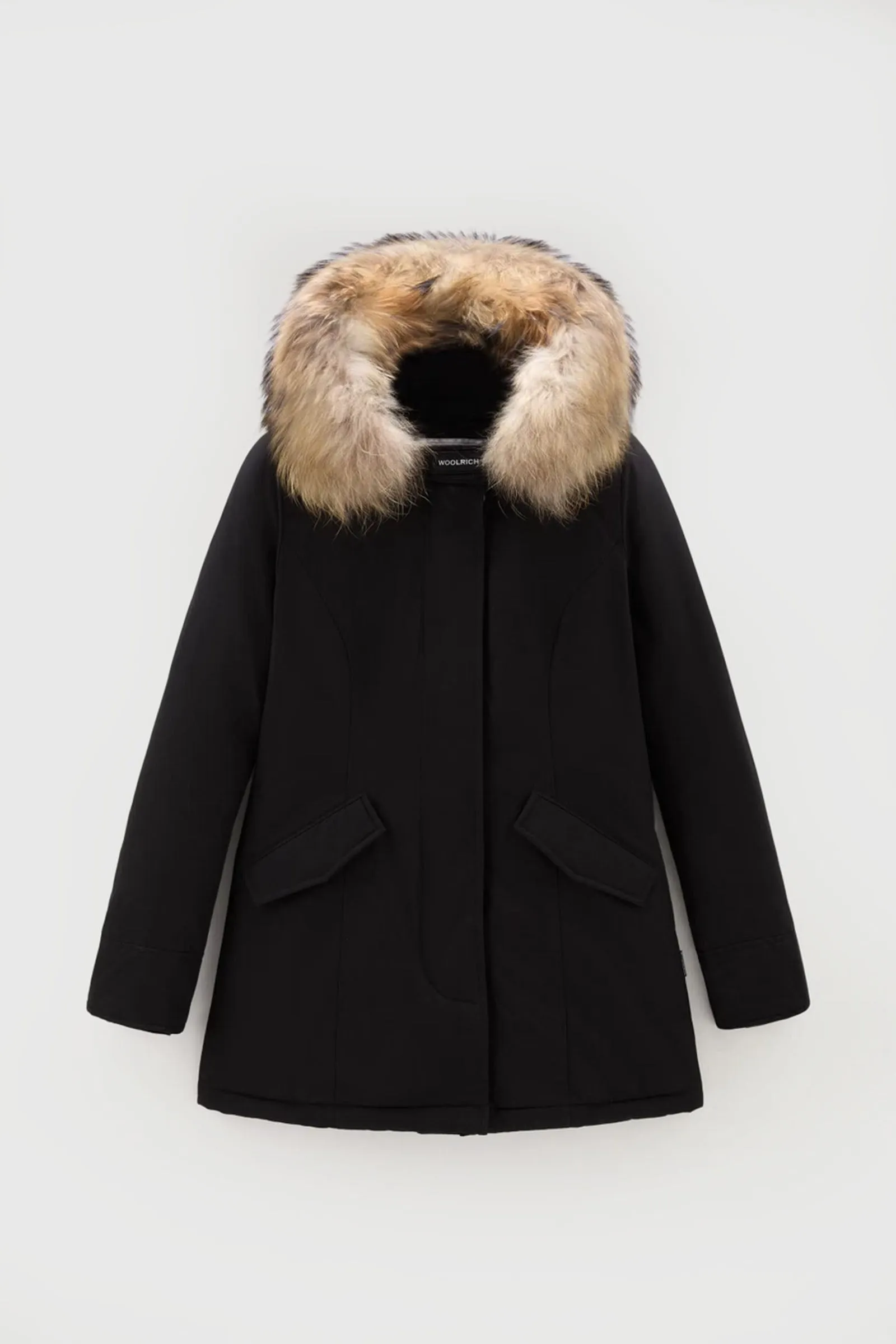 Woolrich Arctic Raccoon Parka Piumino Nero