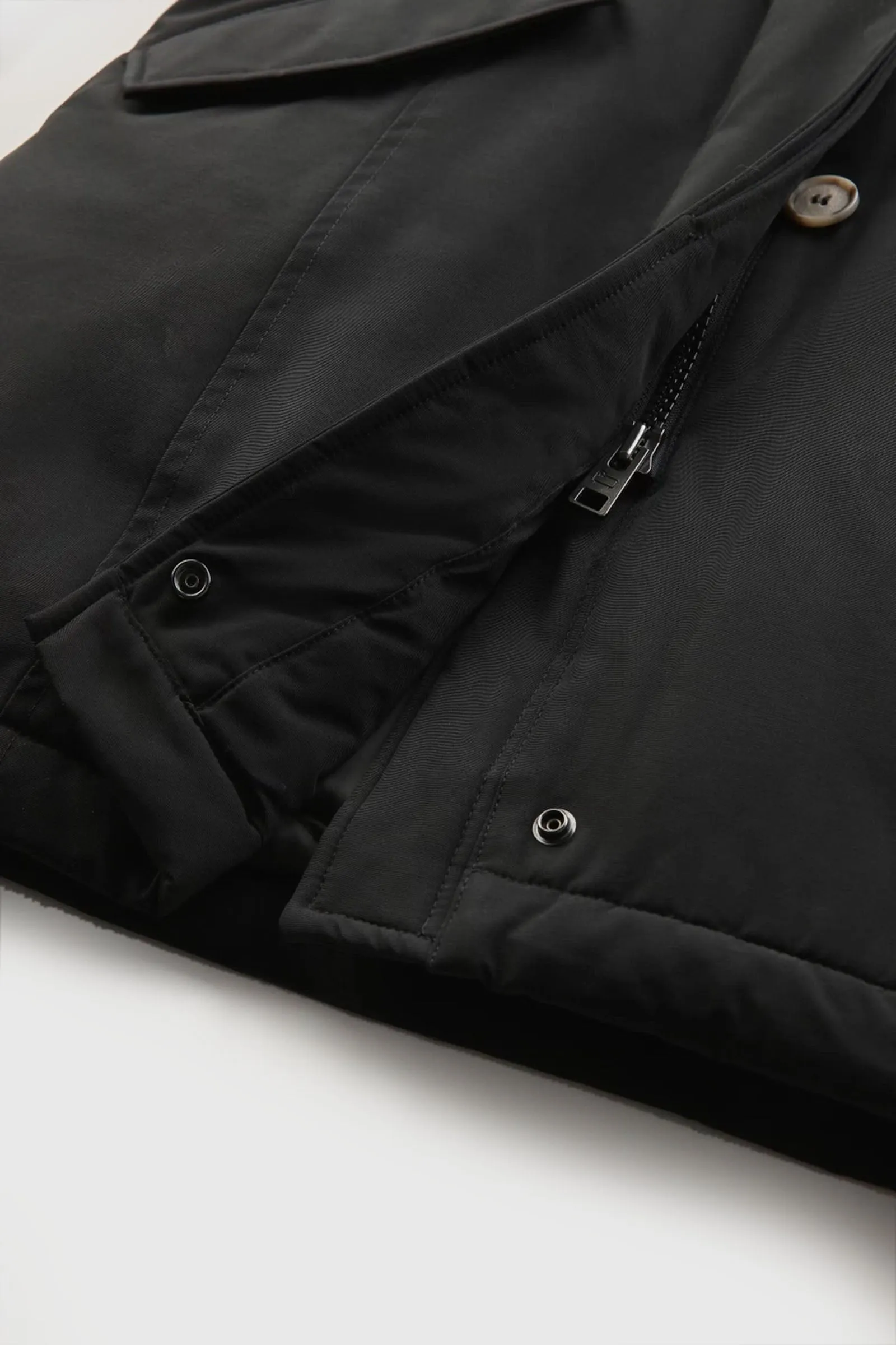 Woolrich Arctic Raccoon Parka Piumino Nero