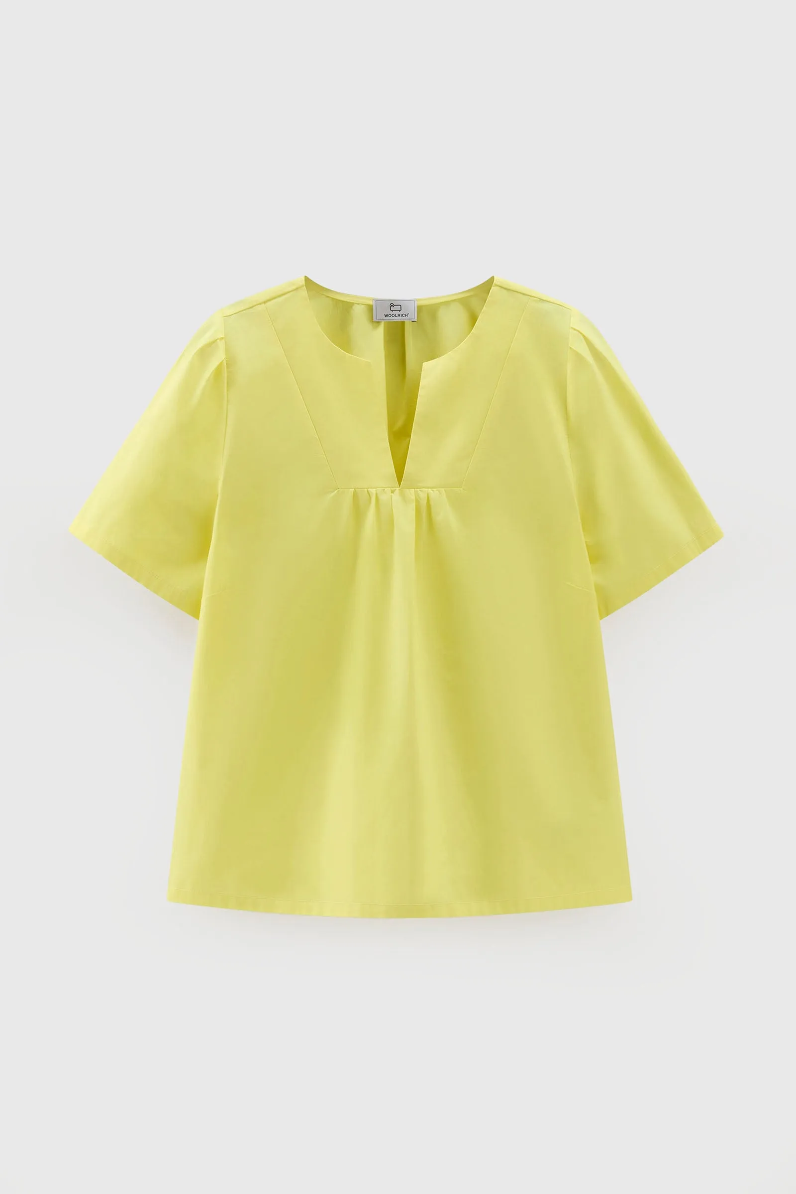 Woolrich Blusa In Popeline Giallo Donna