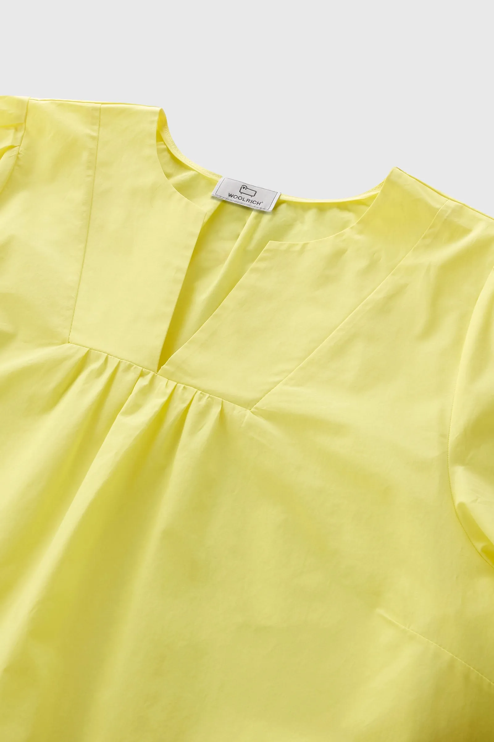 Woolrich Blusa In Popeline Giallo Donna