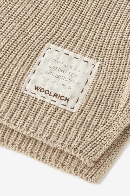 Woolrich cotton jumper Natural Dyeing beige color