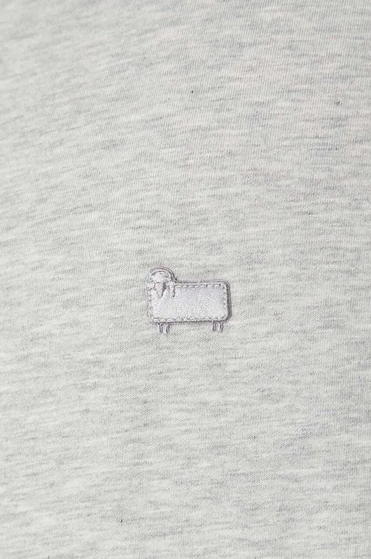 Woolrich cotton t-shirt Sheep Tee men’s gray color CFWOTE0093MRUT2926