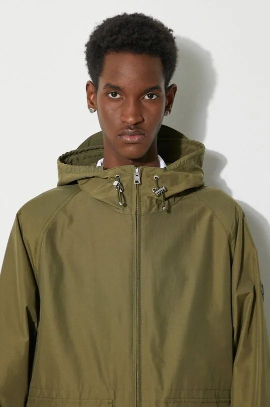 Woolrich jacket Cruiser Hooded Jacket men's green color CFWOOU0884MRUT3662