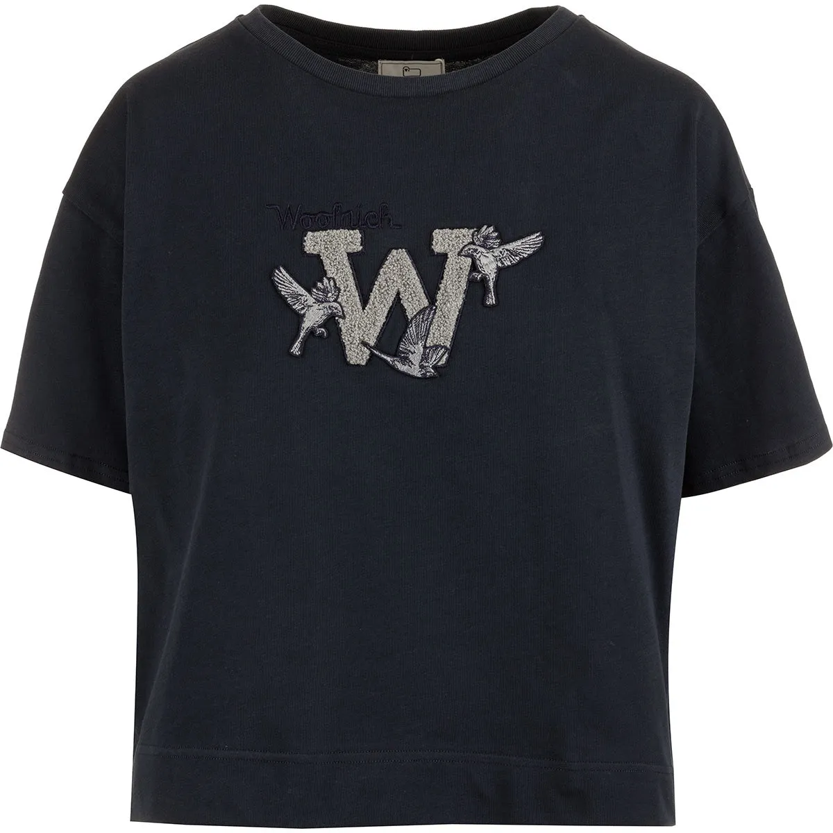 Woolrich Logo Embroidered Crewneck T-Shirt