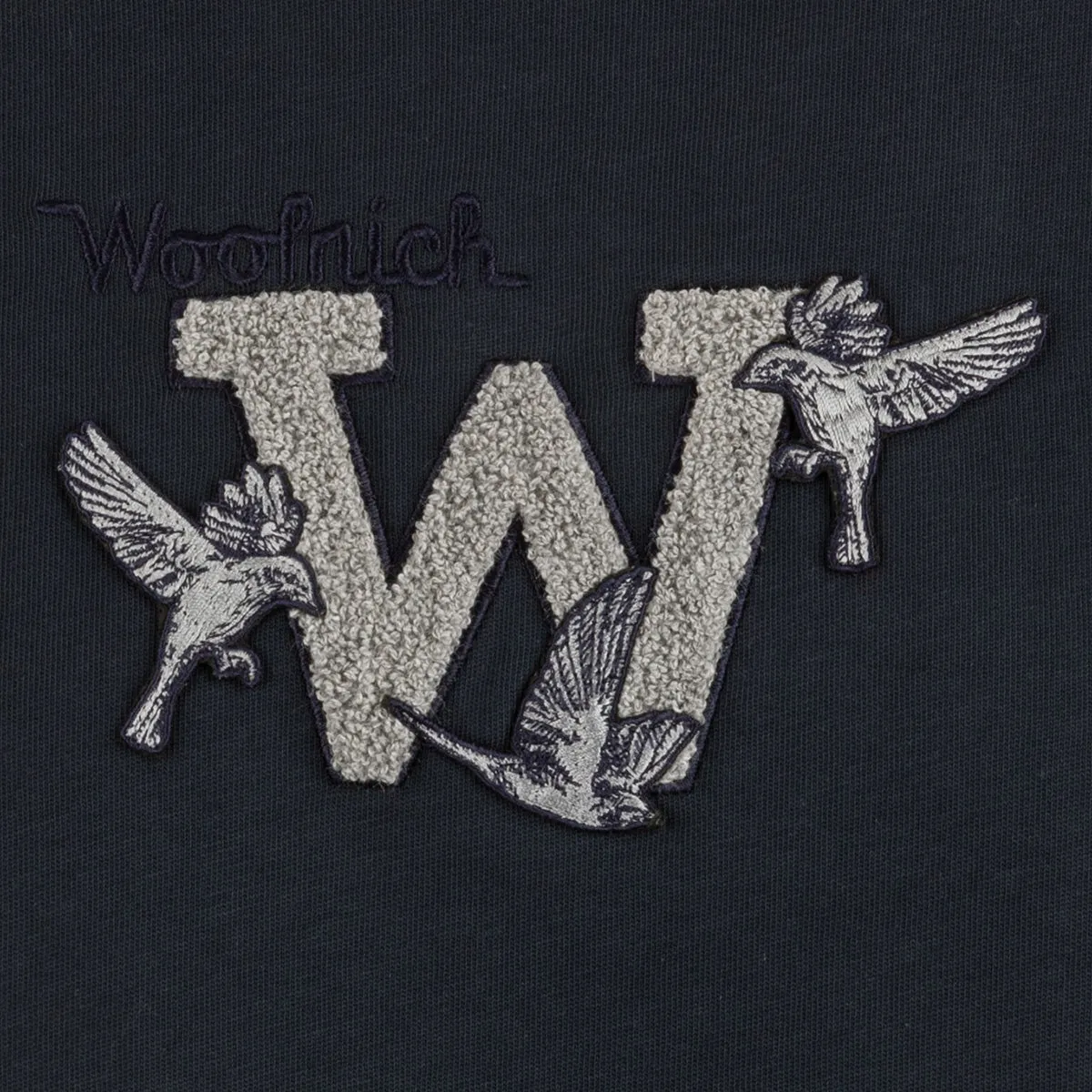 Woolrich Logo Embroidered Crewneck T-Shirt