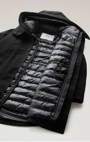 WOOLRICH MILITARY PARKA 3 IN 1 BLACK