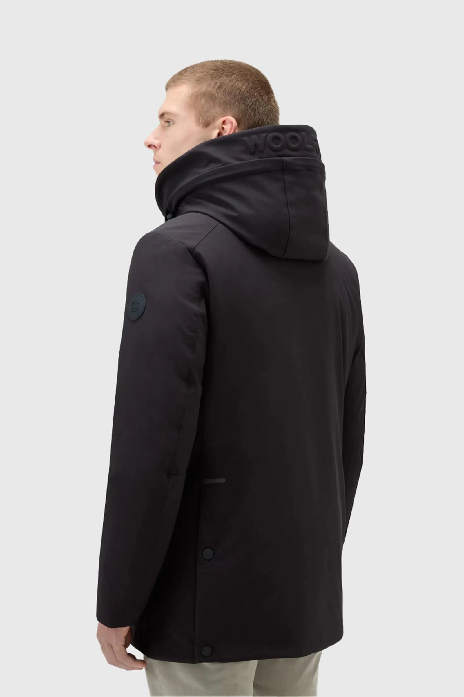 Woolrich Parka Tech Softshell Nero Piumino