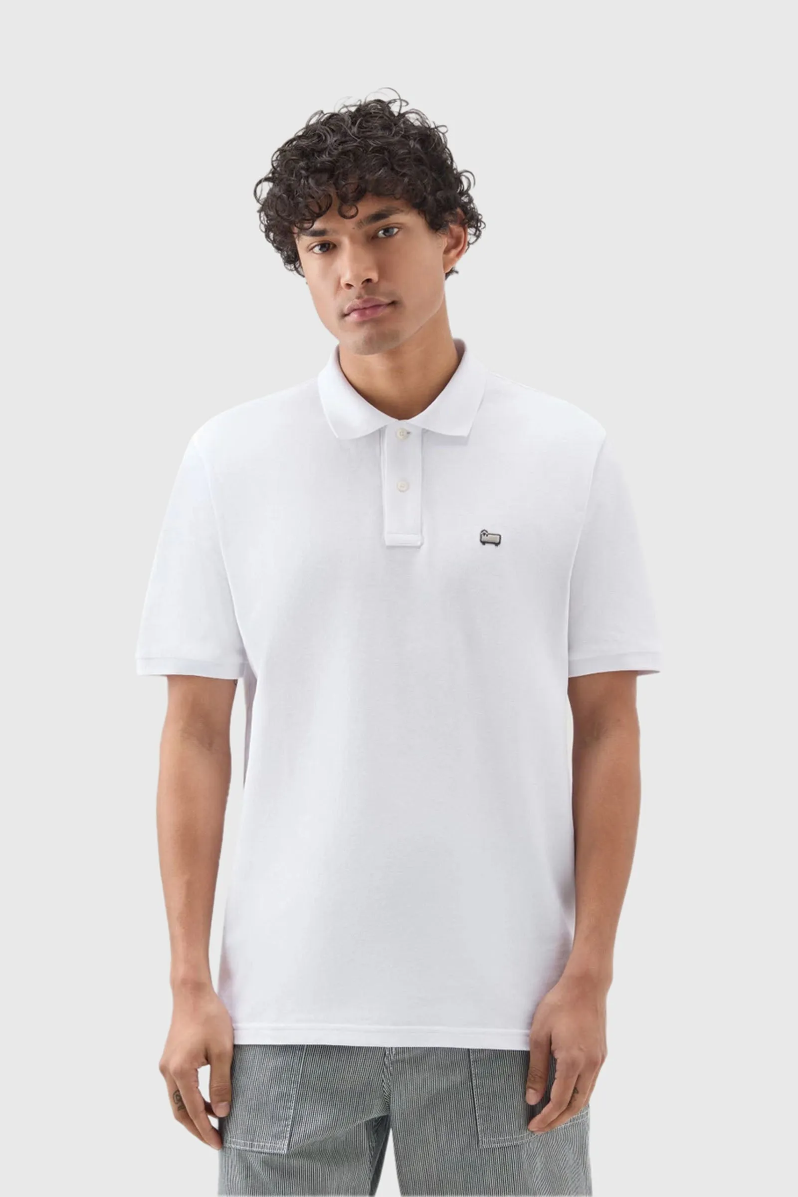 Woolrich Polo Classic American Bianco Uomo