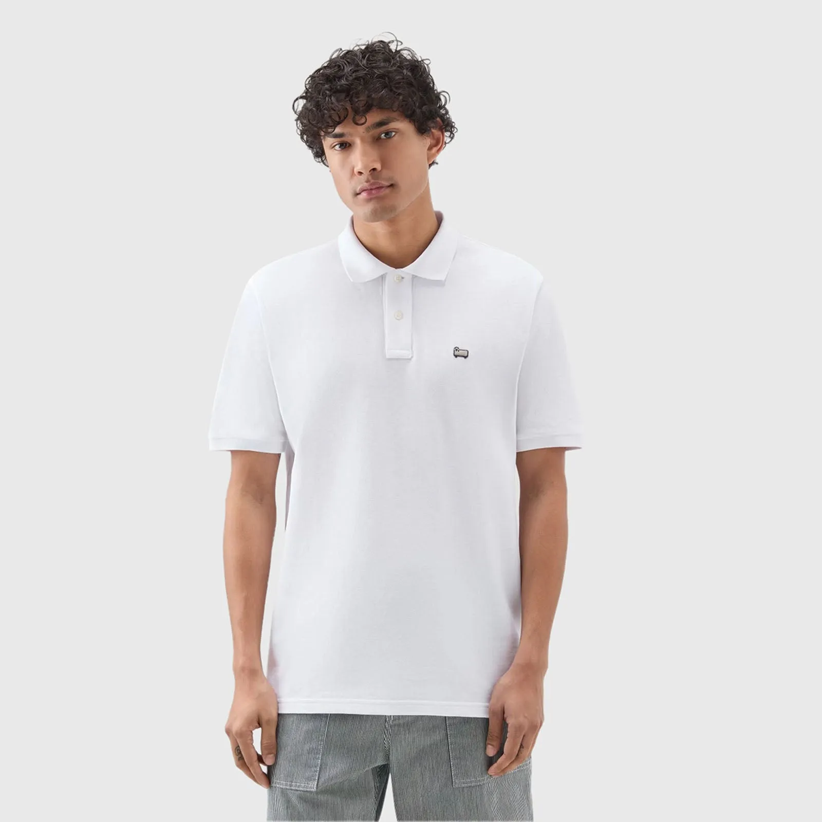 Woolrich Polo Classic American Bianco Uomo