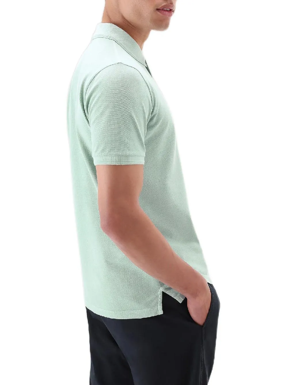 Woolrich Polo Uomo Cwopo0035mrut1483 Verde acqua