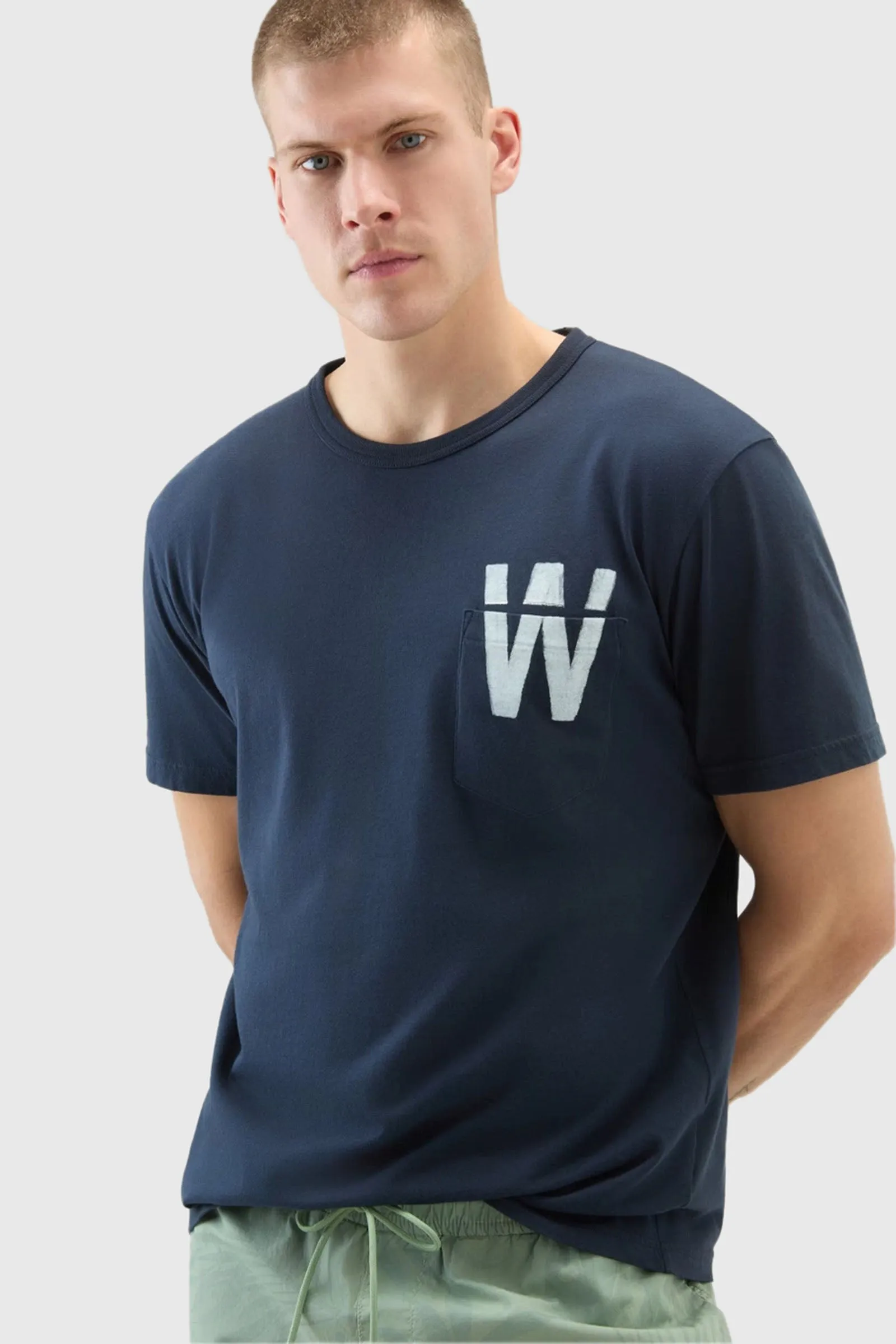 Woolrich T-shirt Flag Blu Uomo