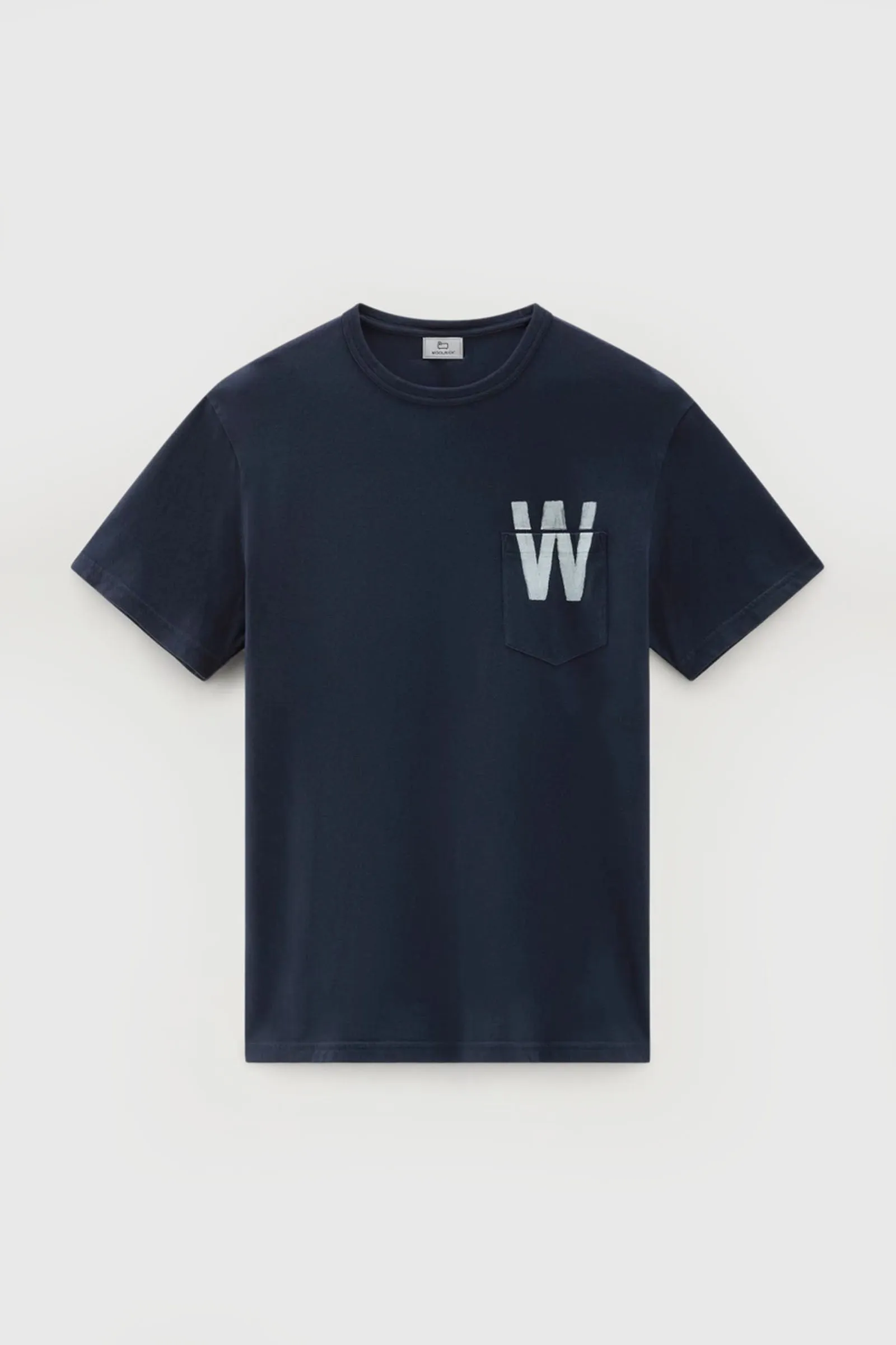 Woolrich T-shirt Flag Blu Uomo