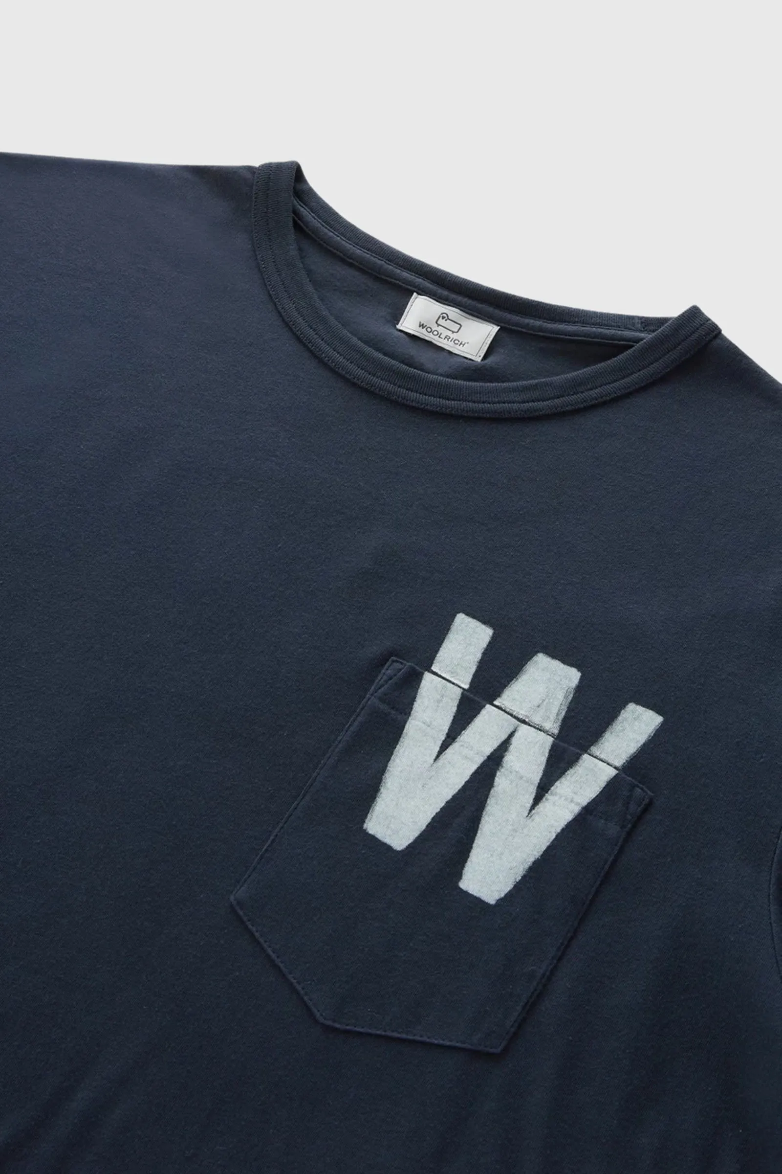 Woolrich T-shirt Flag Blu Uomo