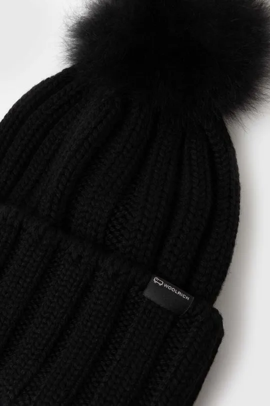 Woolrich wool beanie black color