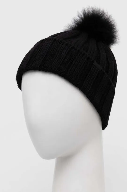 Woolrich wool beanie black color