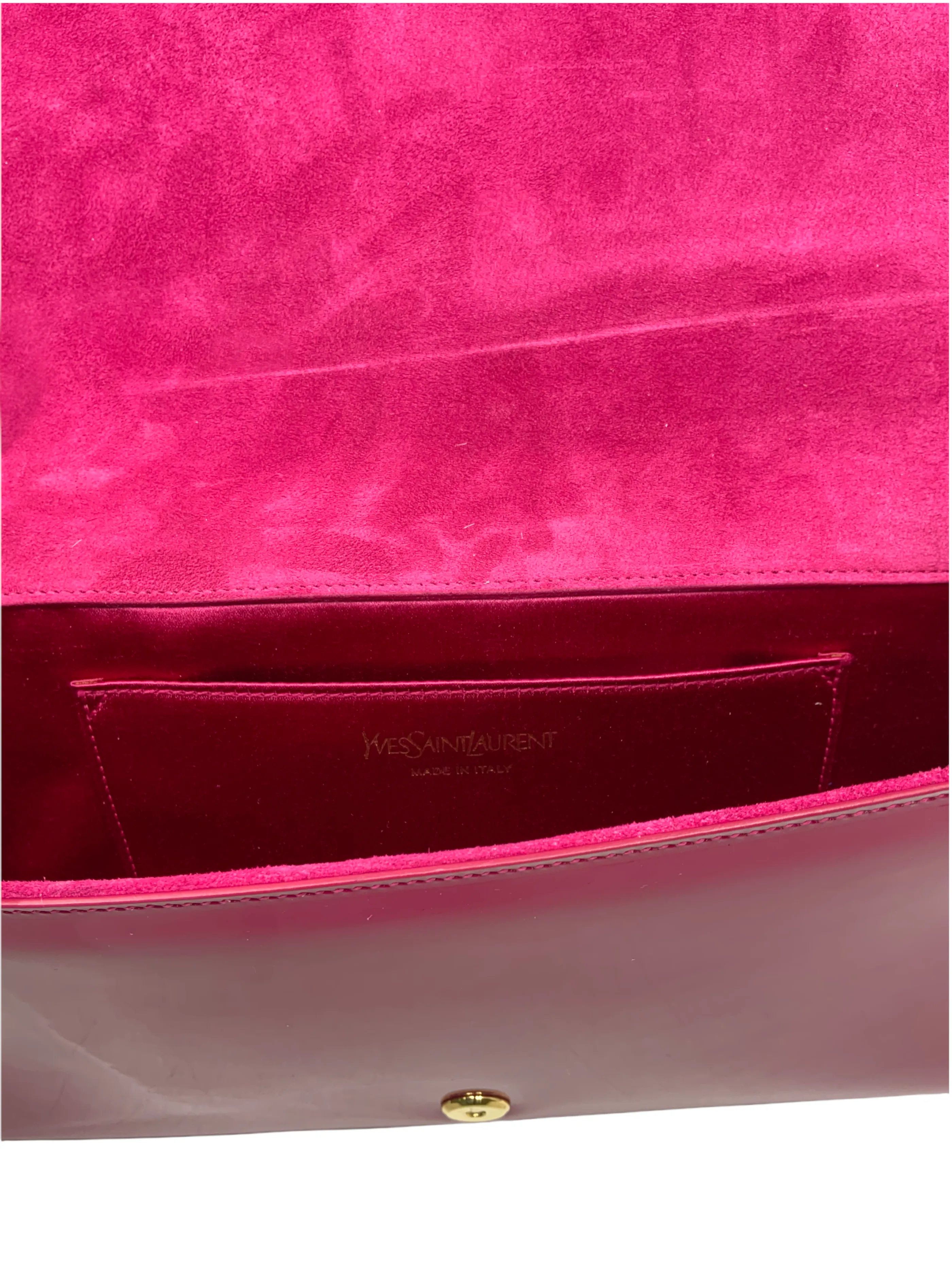 Yves Saint Laurent Belle De Jour Patent Leather Clutch